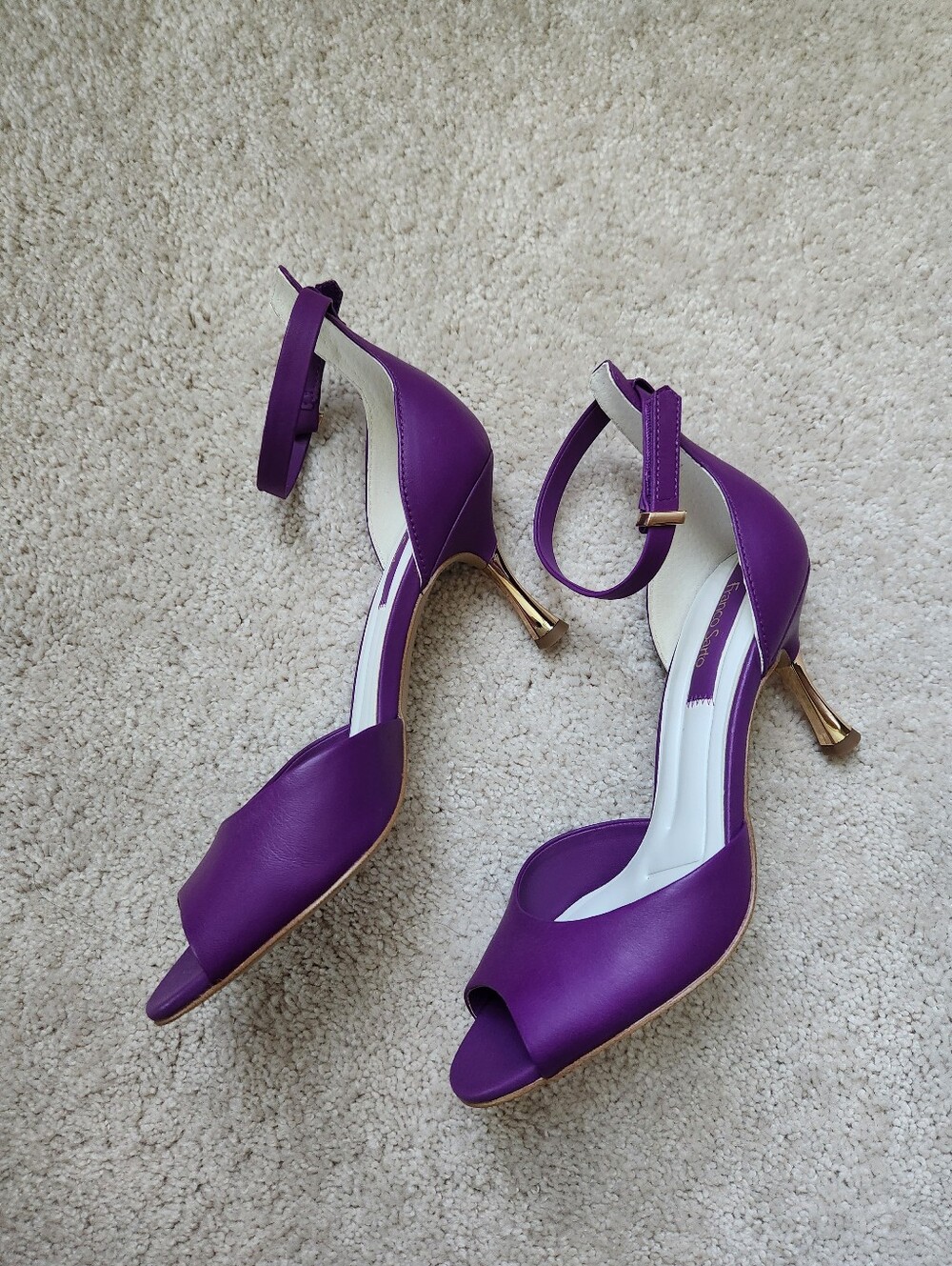 Franco Sarto Violet ROSIE Ankle-Strap Heels - Picture 2 of 4